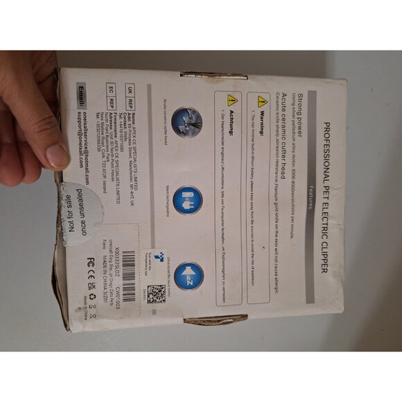 Oneisall Professional Pet Electric Clippers Black and‎ Gold - Slightly Used - Picture 5 of 6